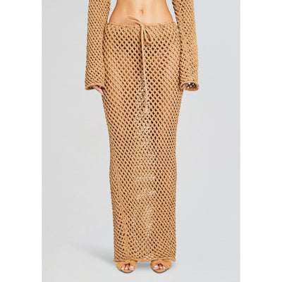Bananhot 'Magen' Beige Cotton Knitted Skirt Size XS / S