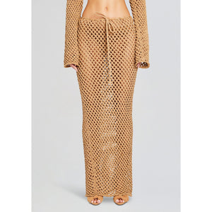 Bananhot 'Magen' Beige Cotton Knitted Skirt Size XS / S