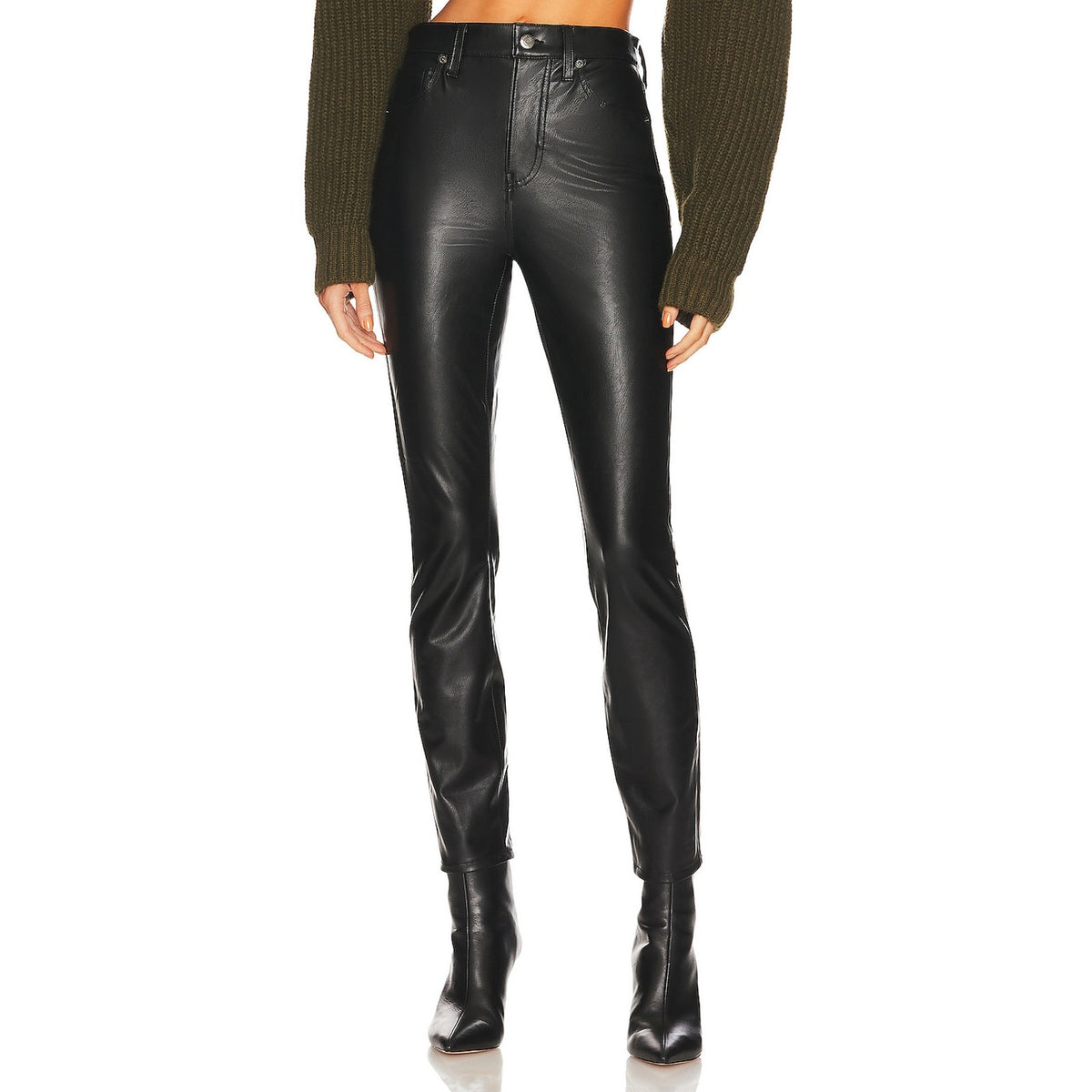 Veronica Beard Sleek Black Maera Skinny Denim Jeans Size 27