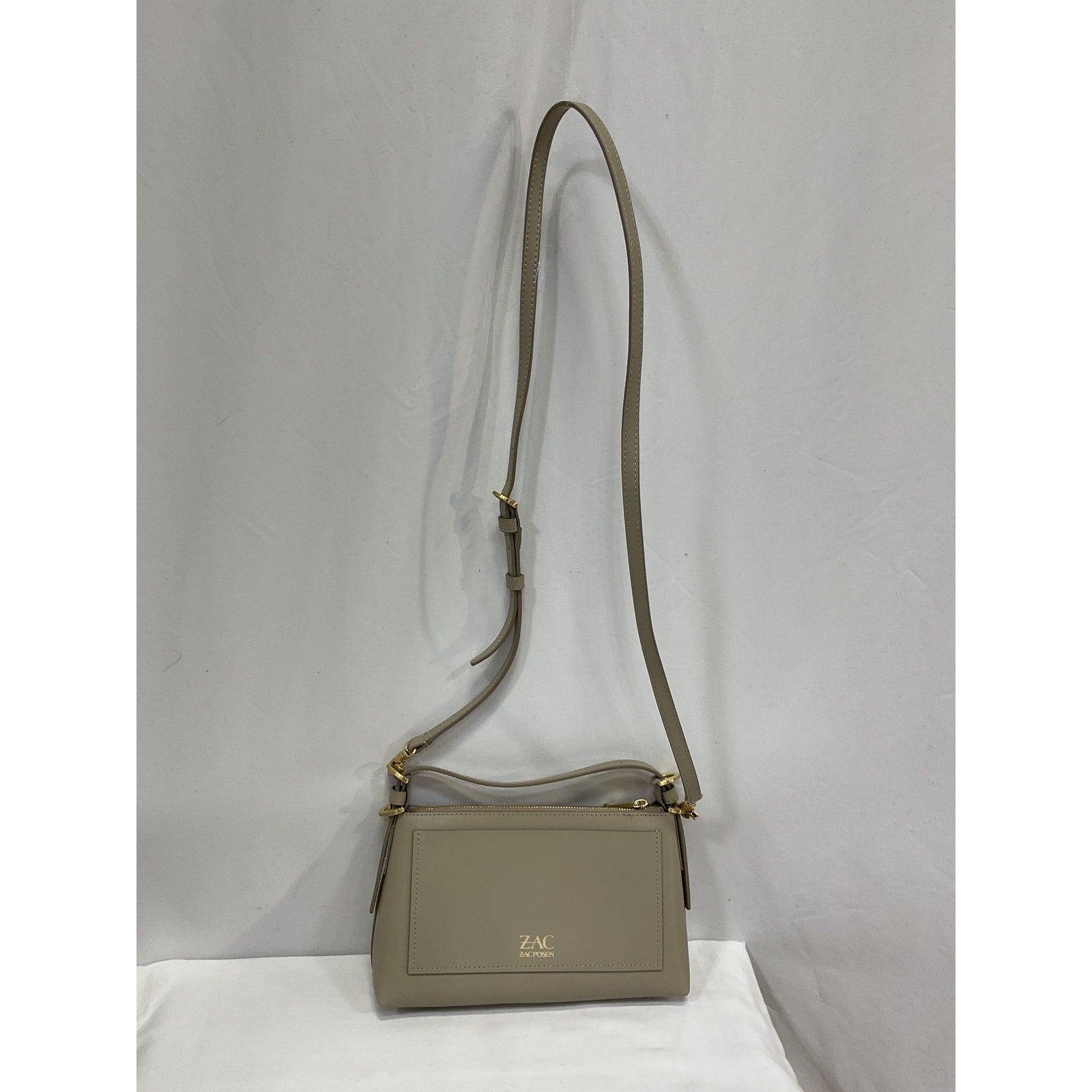 Zac Zac Posen Tan Leather Sip Top Crossbody Bag