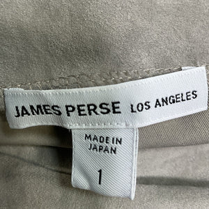 James Perse Soft Gray Velvet Flare Pants Size 1