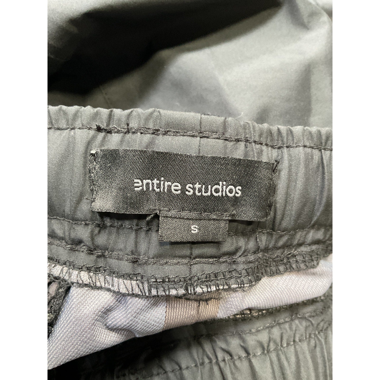 Entire Studios 'Cmc' Black Polyester Trousers Size S