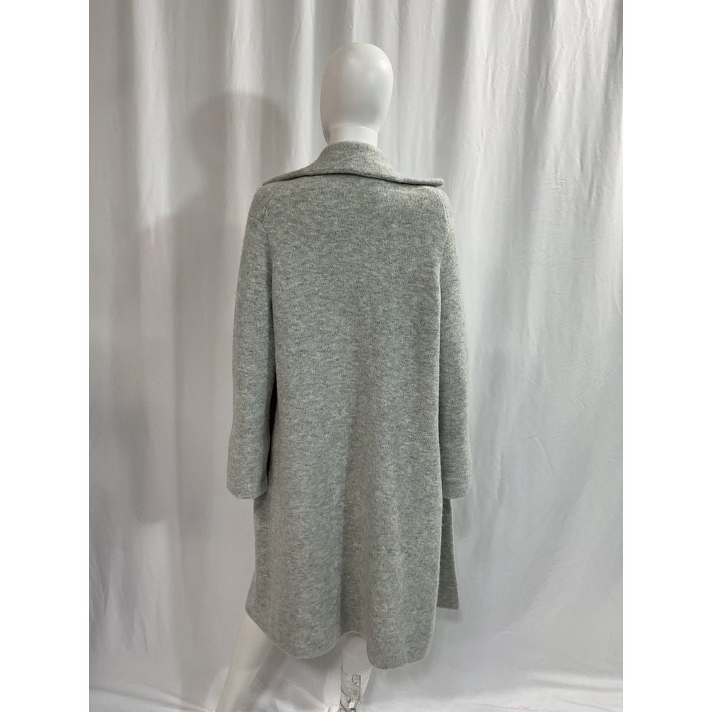 Vince Heathered Gray Wool Blend Coat Size S