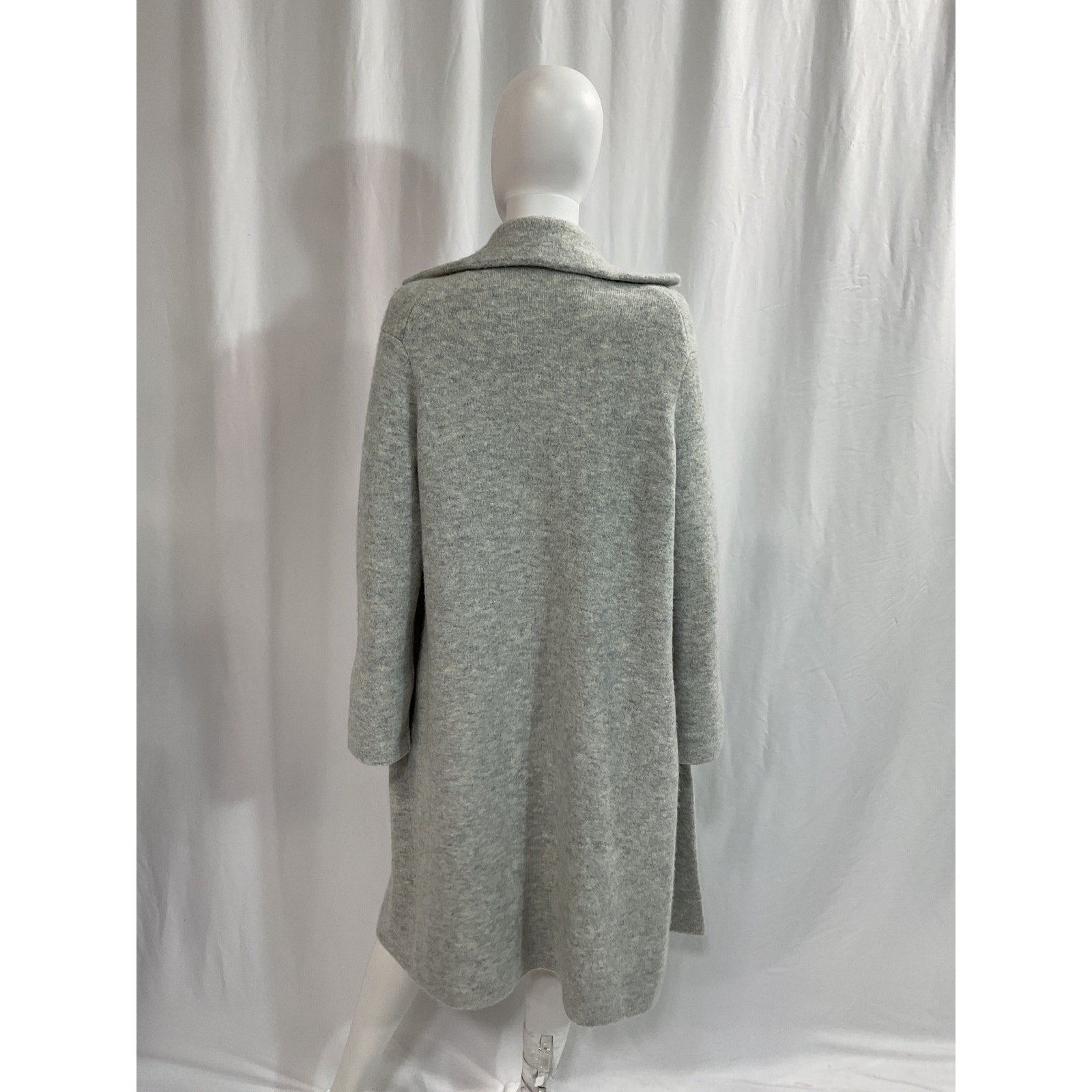 Vince Heathered Gray Wool Blend Coat Size S