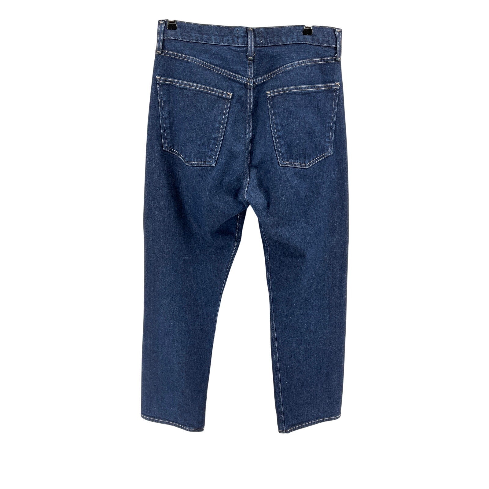 Agolde '90'S' Blue Cotton Pinch Waist High Rise Straight Jean Size 29
