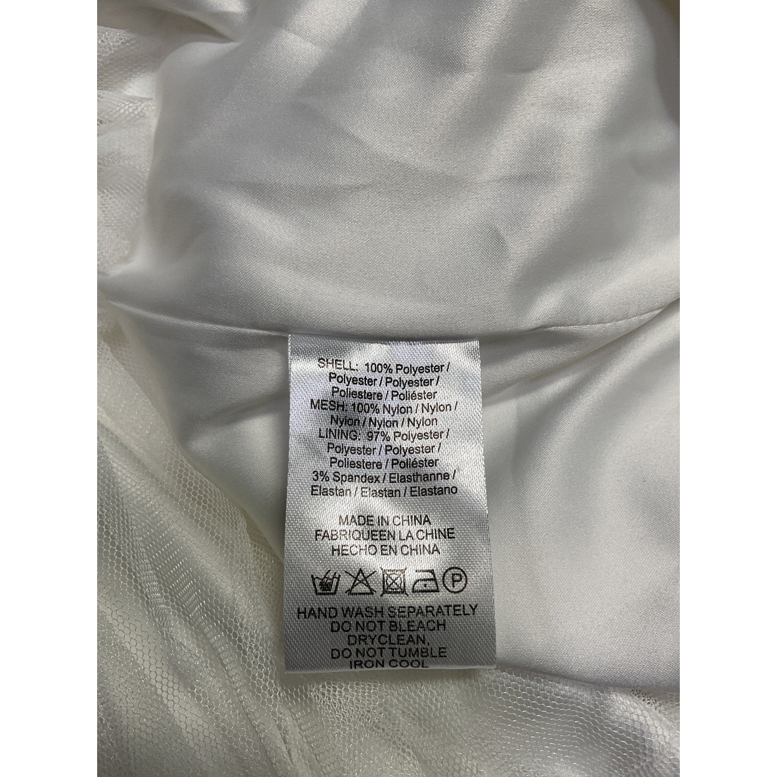 Sau Lee 'Harlie' Ivory Polyester Dress Size 6