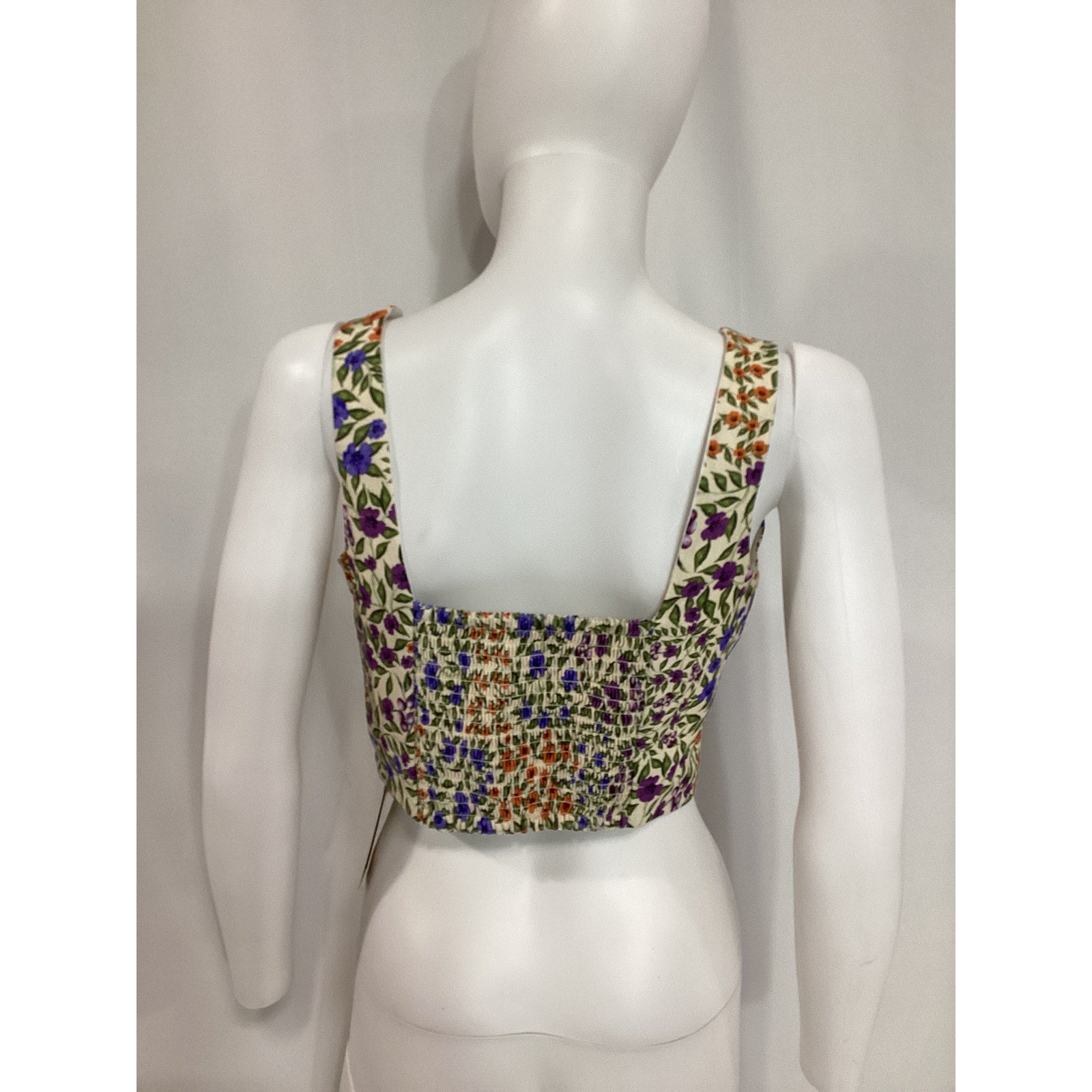 Agua Bendita 'Kosia' Blue Linen Top Size M - NWT