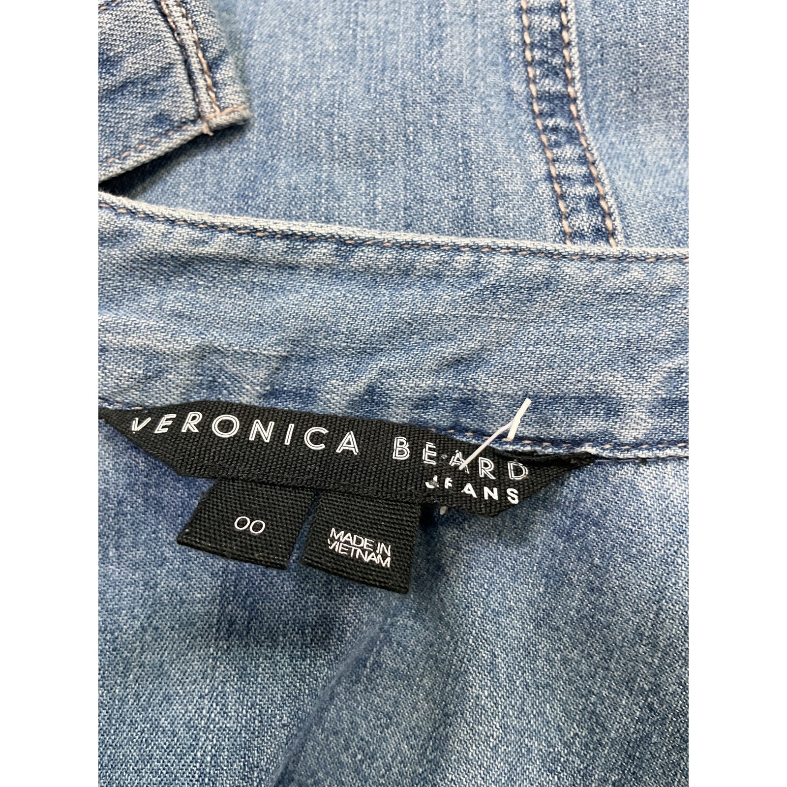 Veronica Beard 'Dalton' Blue Cotton Top Size 00