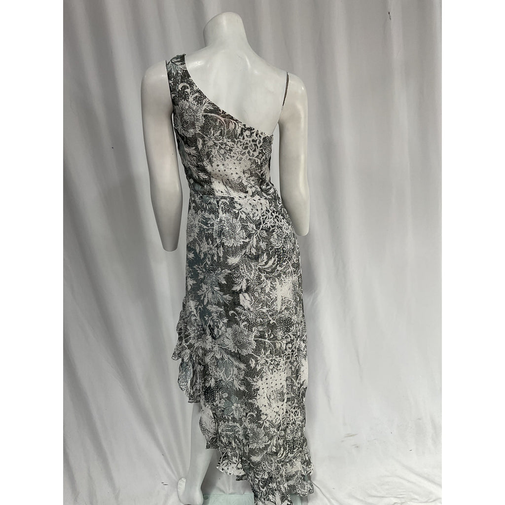 Rococo Sand 'Paola' White One Shoulder Maxi Dress Size S