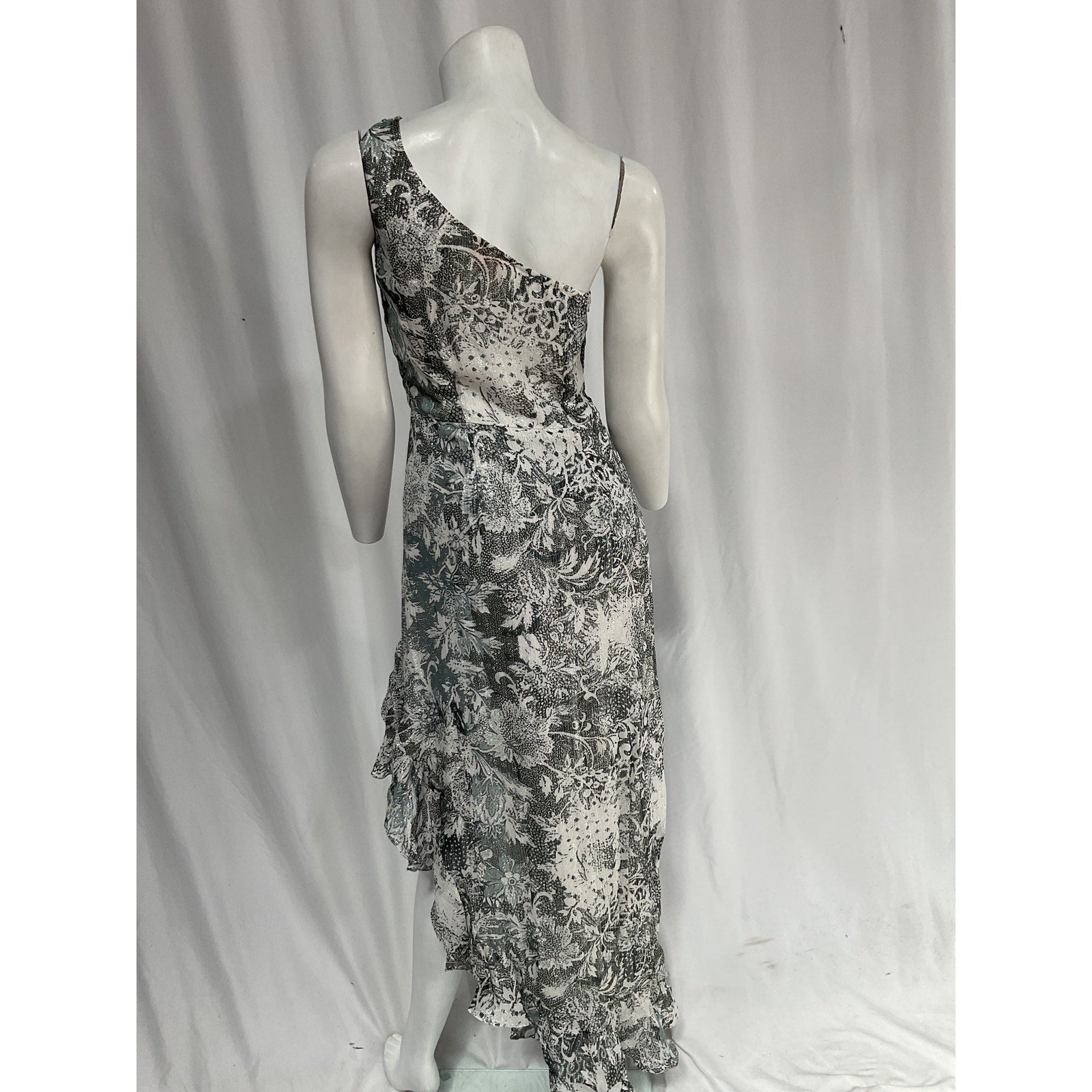 Rococo Sand 'Paola' White One Shoulder Maxi Dress Size S