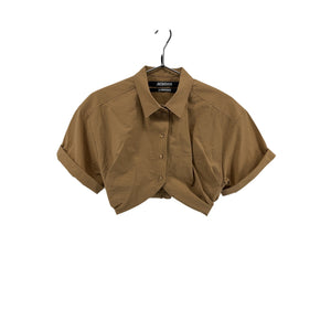 Jacquemus Tan Cotton La Montagne 'La Chemise Ballu' Shirt Size 36