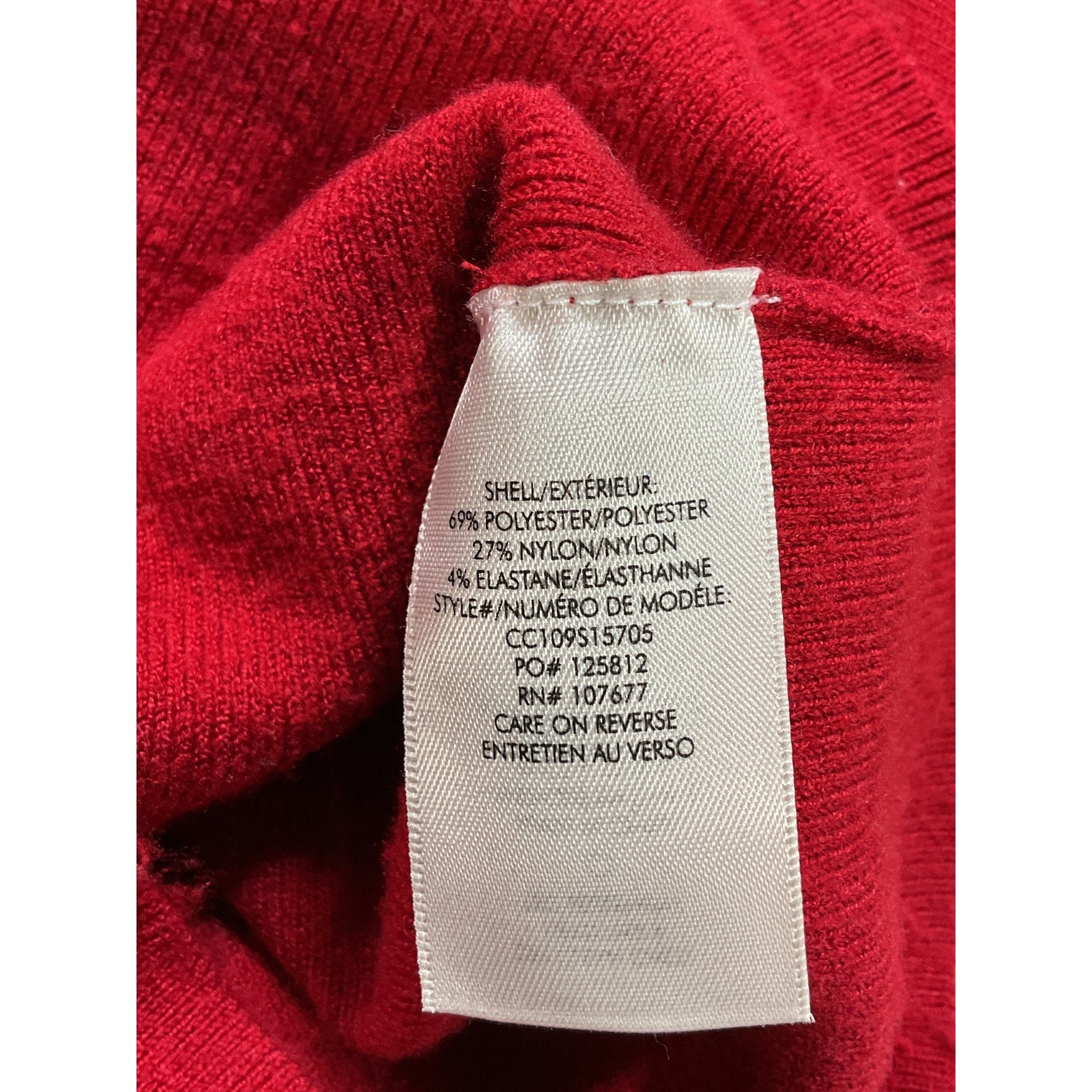 Alice + Olivia 'Ciara' Red Turtleneck Cropped Sweater Size M