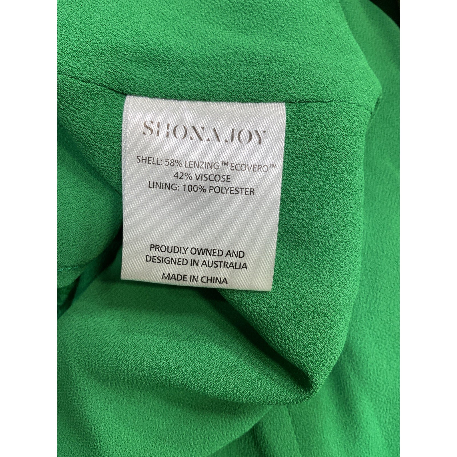 Shona Joy 'Lana' Green Ruched Halter Midi Dress Size 6