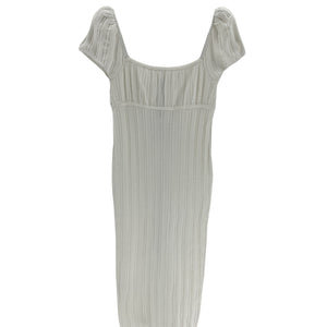 Lpa Ribbed White Coco Dress Size M