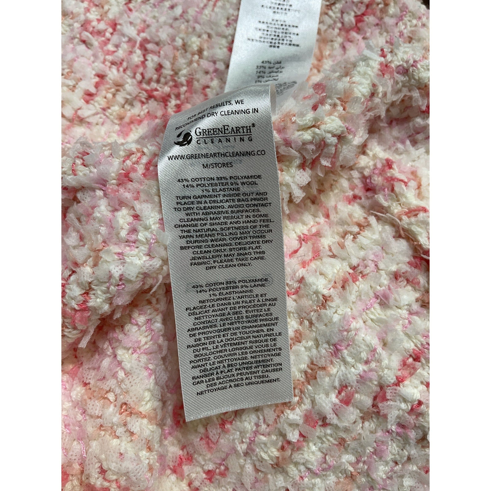 Self-Portrait 'Boucle' White Cotton Knit Mini Dress Size S