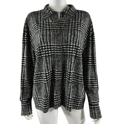 Norma Kamali Oversized Black And White Boyfriend Nk Shirt Size XS