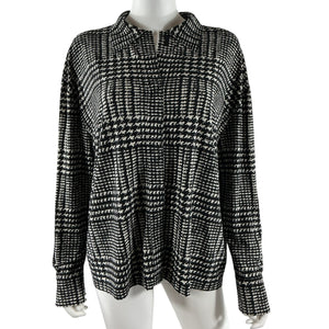 Norma Kamali Oversized Black And White Boyfriend Nk Shirt Size XS