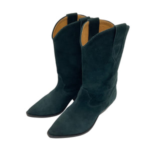 Isabel Marant Suede Green Deurto Ankle Boots Size 39 EU / 9 US