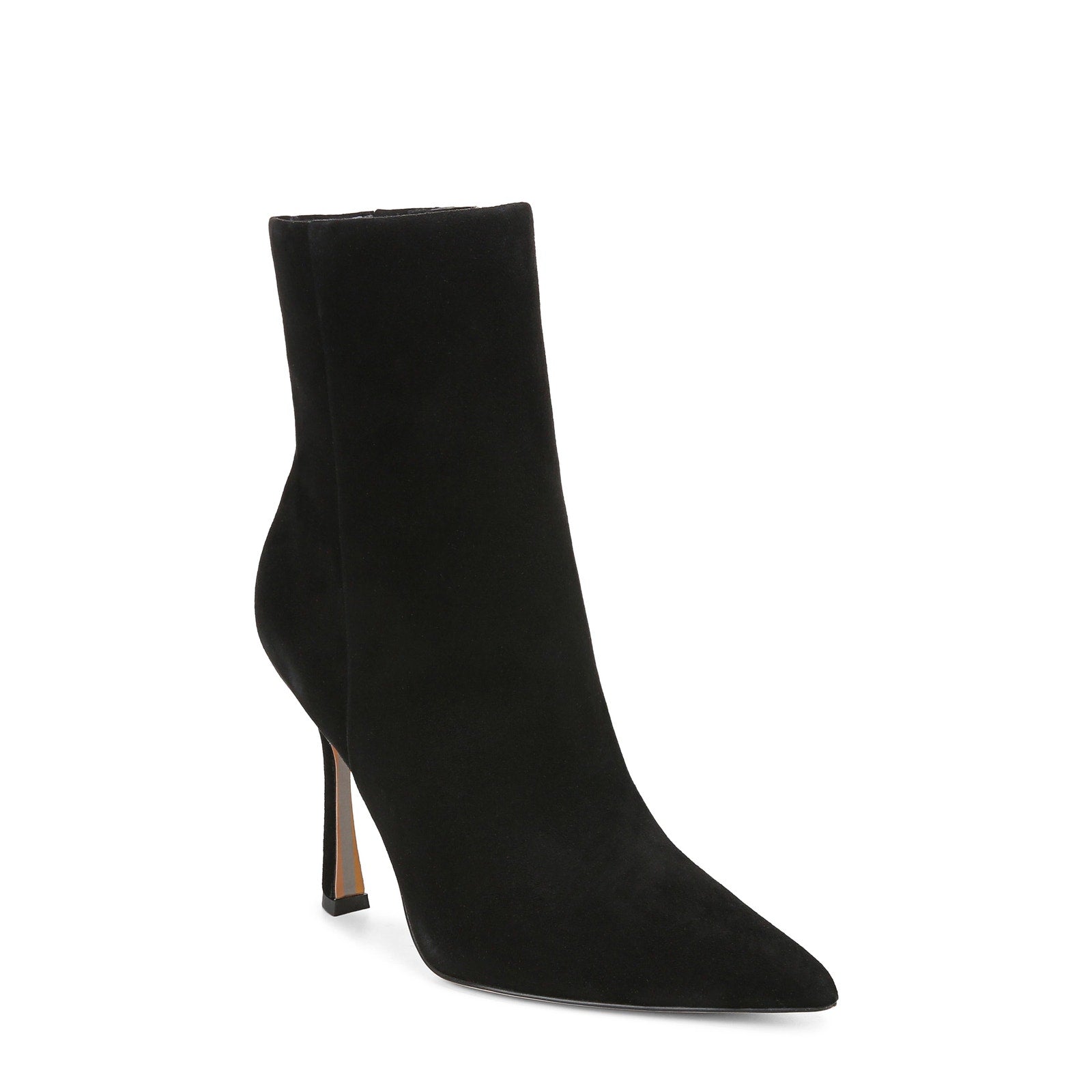 Sam Edelman 'Ella' Black Faux Leather Pointed Toe Boot Size 7.5