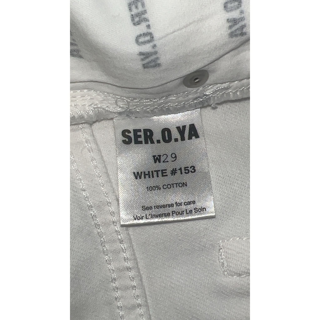 Ser.O.Ya 'Vanessa' White Denim Skirt Size 29 - NWT