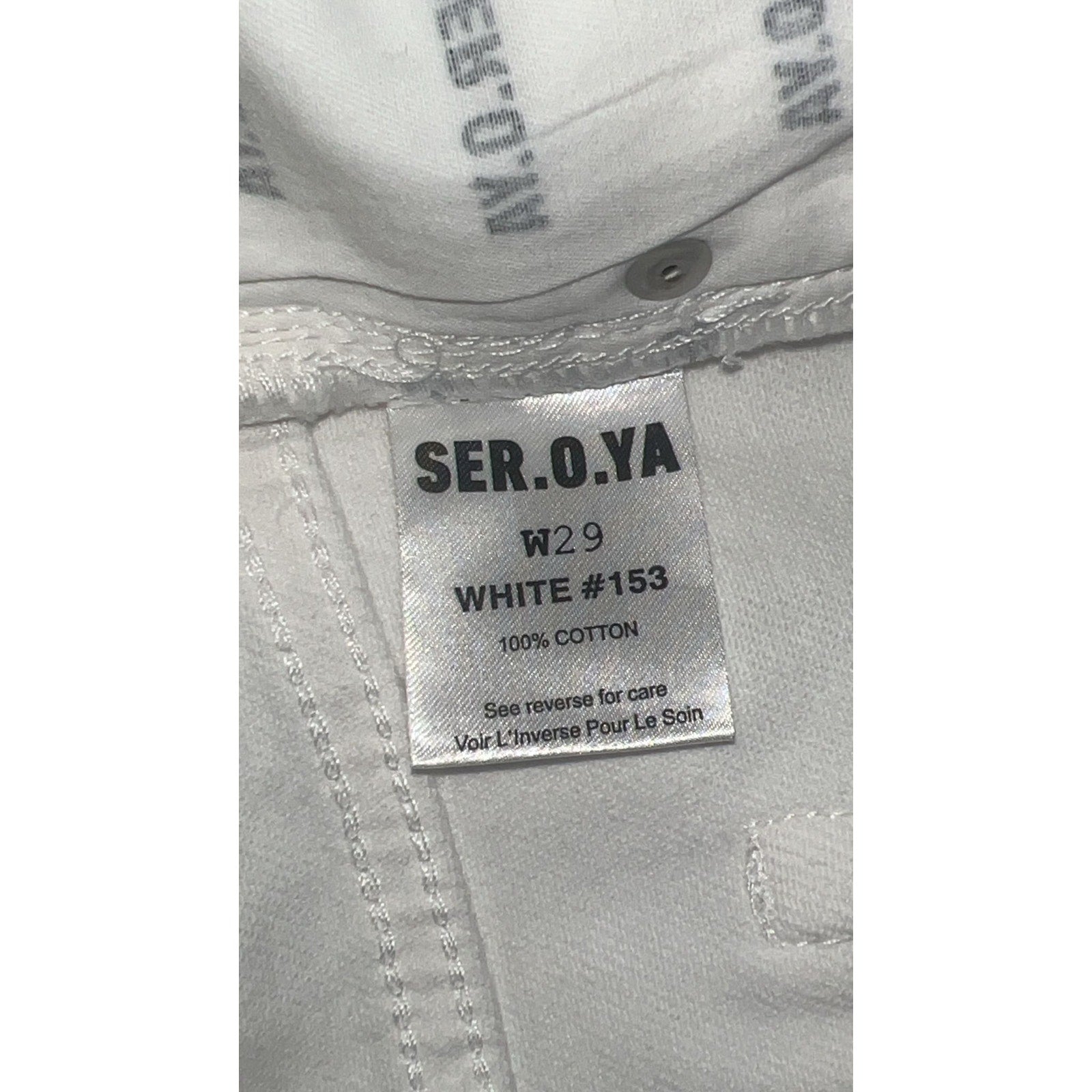 Ser.O.Ya 'Vanessa' White Denim Skirt Size 29 - NWT