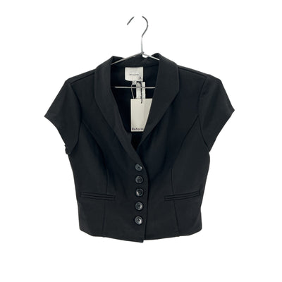 Reformation 'Marnie' Black Knit Top Size M