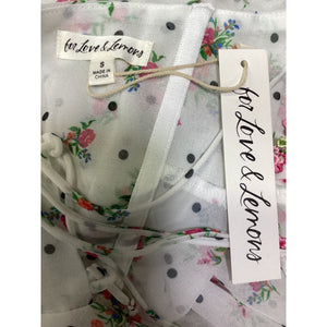 For Love & Lemons 'Gabrielle' White Mini Dress Size S - NWT