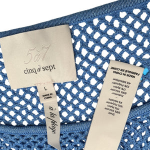 Cinq A Sept Sequin Blue Greer Tunic Size L