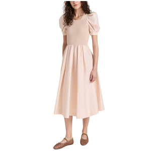 Line & Dot Chic Pink Laurel Midi Dress Size L