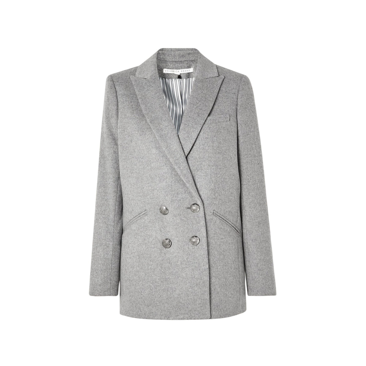 Veronica Beard Double Breasted Gray Oria Size 0 Blazer