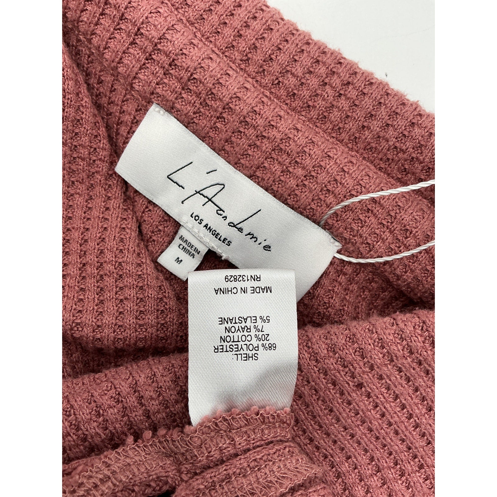 L'Academie 'Dausha' Pink Polyester Top Size M