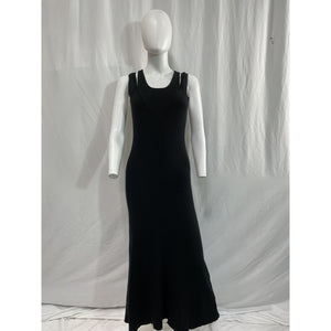 Favorite Daughter 'The Gemini' Black Cotton Cashmere Blend Sleeveless Dress Size L