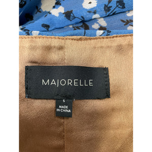 Majorelle 'Quincy' Blue Poly Midi Dress Size S