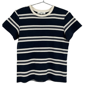 Frame Striped Blue Baby Tee Size M