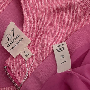 Cinq à Sept Denim Pink Layla Minidress Size 12