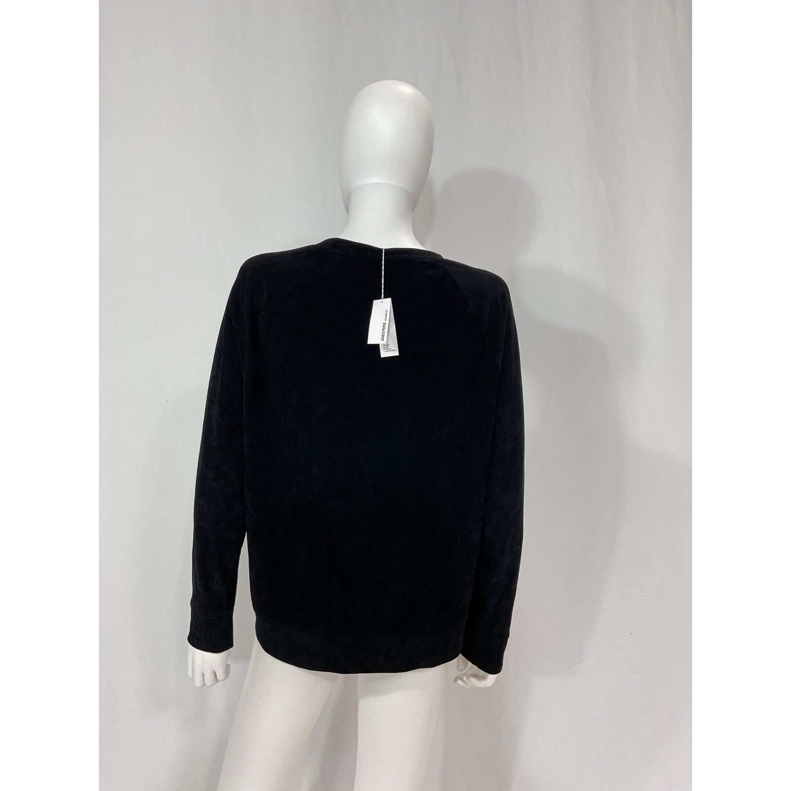 James Perse 'Velvet' Black Sweatshirt Size 3 - NWT
