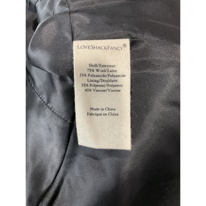 Loveshackfancy Tailored Black Morrow Size 4 Jacket Blazer NWT
