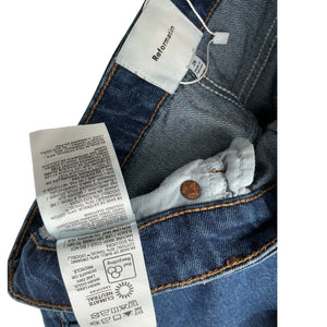 Reformation Stretch Blue Annie Shorts Size 26