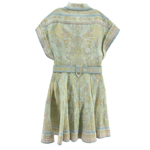 Zimmermann Belted Multicolor Acacia Shirtdress Size 0 ( US 2-4) NWT