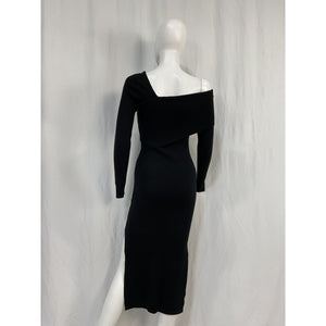 Line & Dot 'Sylvie' Black Rayon Midi Sweater Dress Size XS