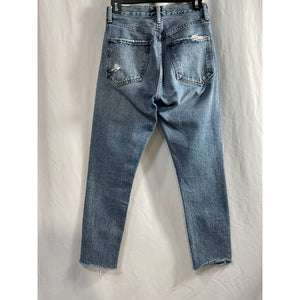 Agolde 'Jamie' Blue High Rise Classic Denim Jean Size 23
