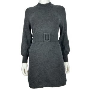 Sézane Belted Black Enola Dress Size S