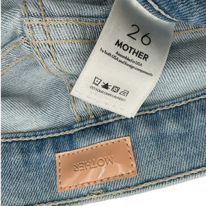 Mother Classic Blue The Insider Sneak Denim Jeans Size 26