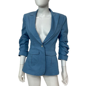 Cinq à Sept Tailored Blissful Blue Louisa Blazer Size 2