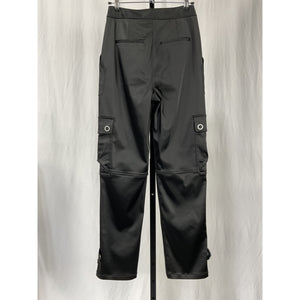 Simkhai 'Carolina' Black Acetate Structured Utility Pant Size 0