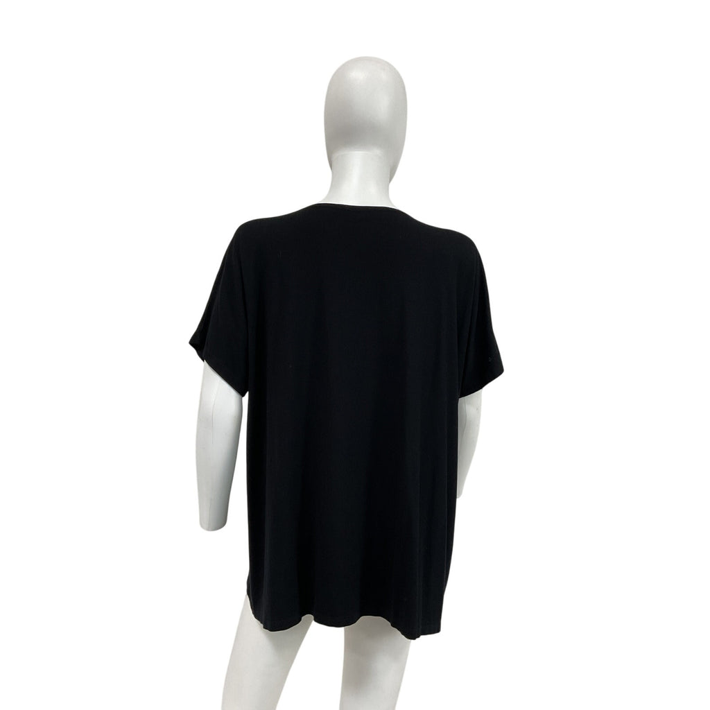 Hatch 'The Perfect' Black Polyester Vee Top Size 2