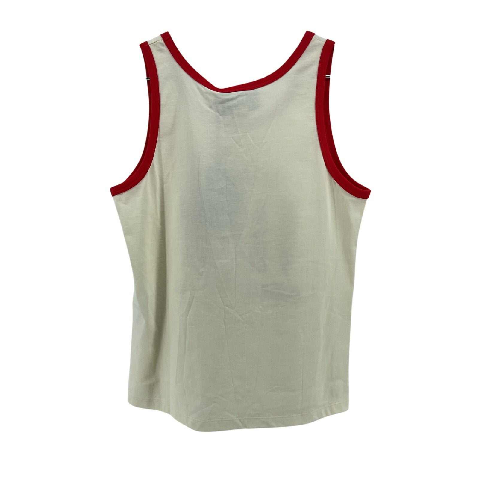 Gucci Adult Club' White Cotton Tank Top Size XXL - NWT