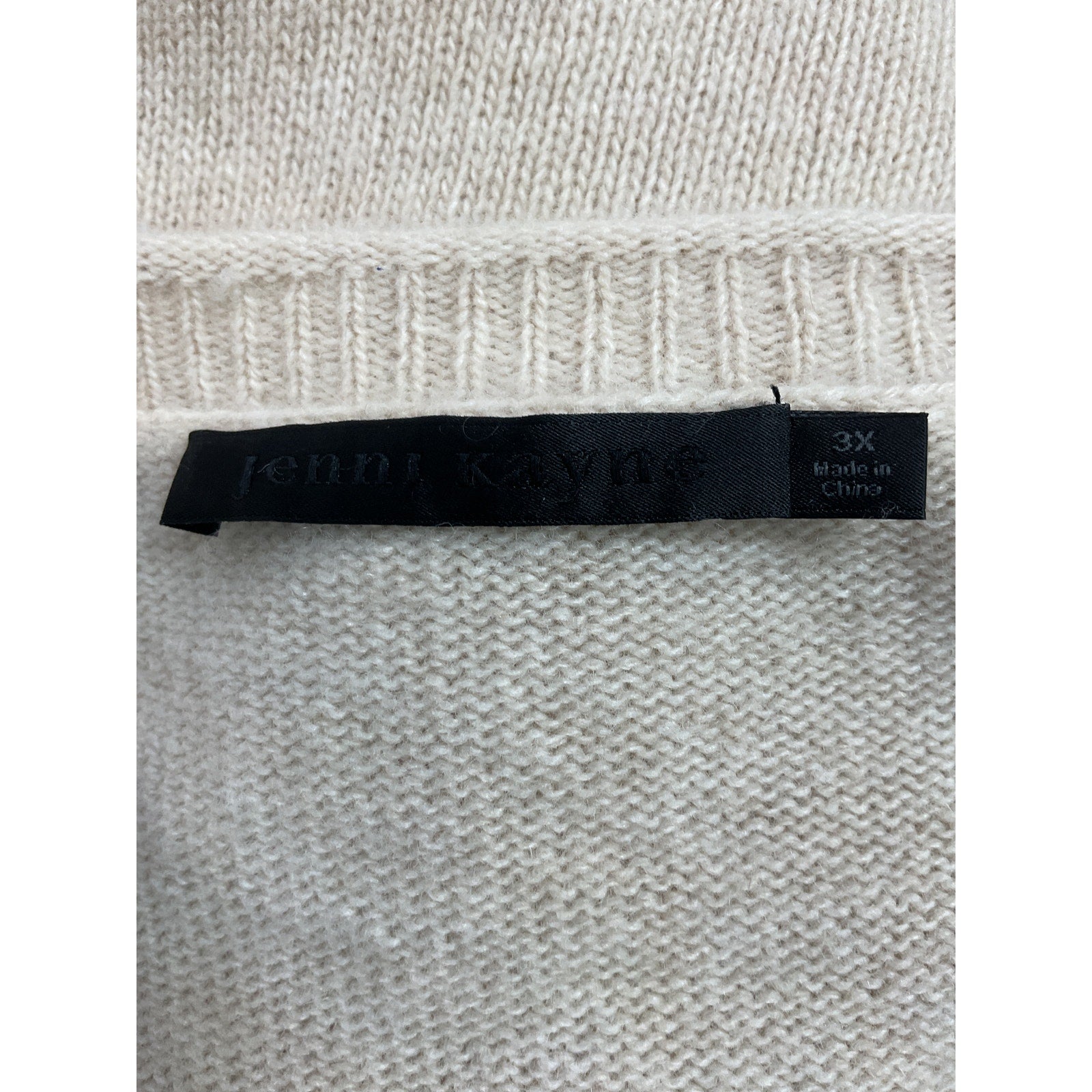 Jenni Kayne 'Everyday' Beige Sweater Size 3X