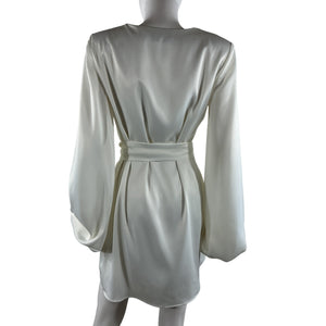 Nookie Satin Ivory Stella Mini Dress Size M