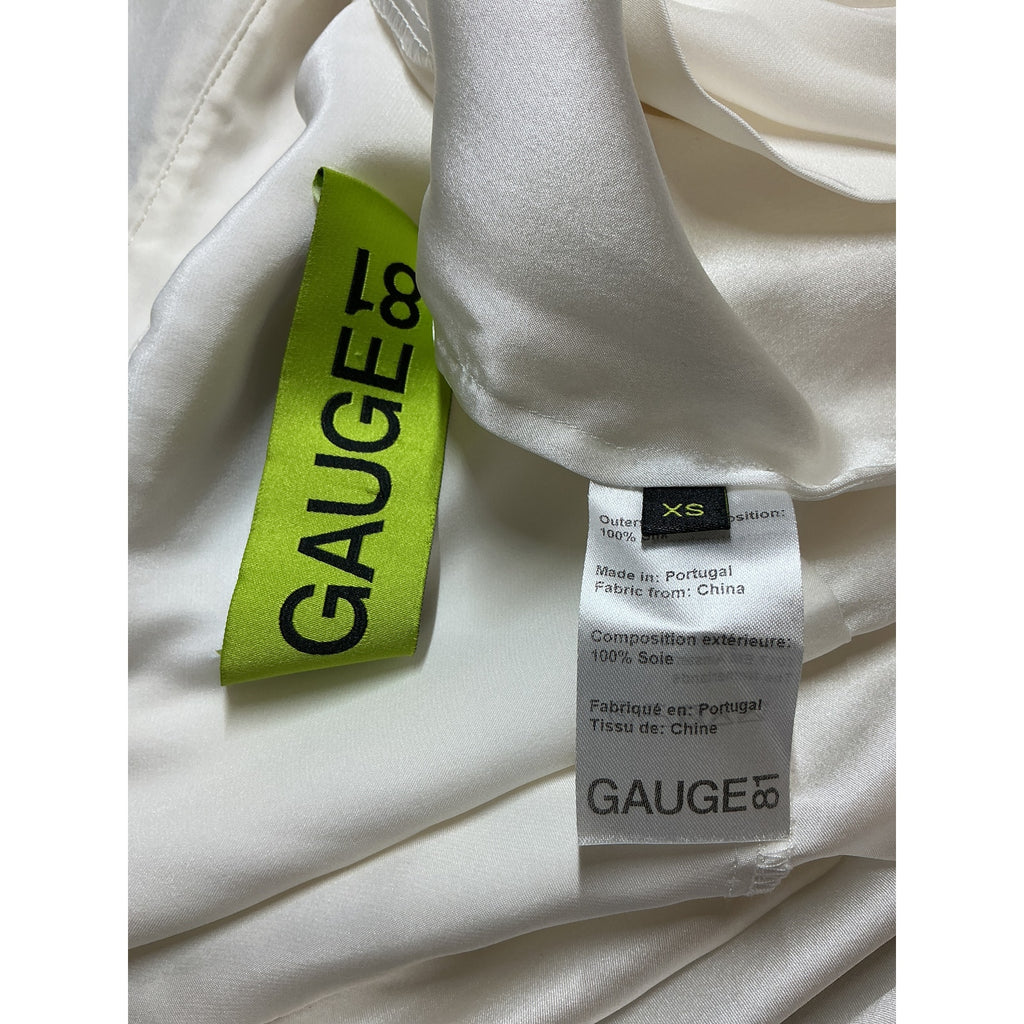 Gauge81 'Sabinas' White Silk Wrap Top Size XS
